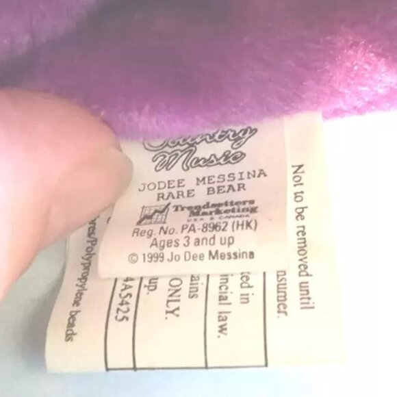 RARE BEANIE BEAR Country Music JoDee Messina Collectible Bear Limited Edition - Picture 7 of 10